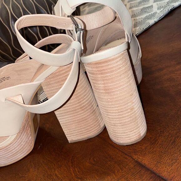 Shellys London Leather Platform Heel Size 9 - Picture 4 of 5